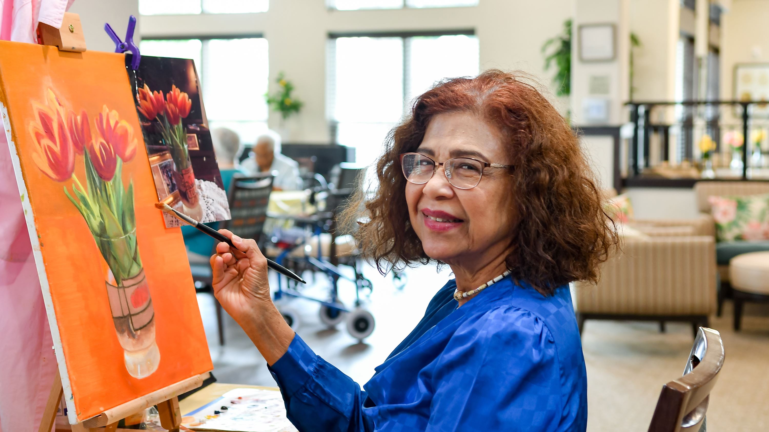 Lady Painting 1